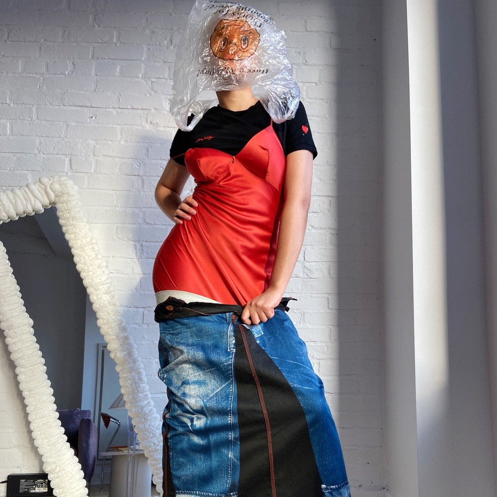 Don & Dons Red Silk Dress